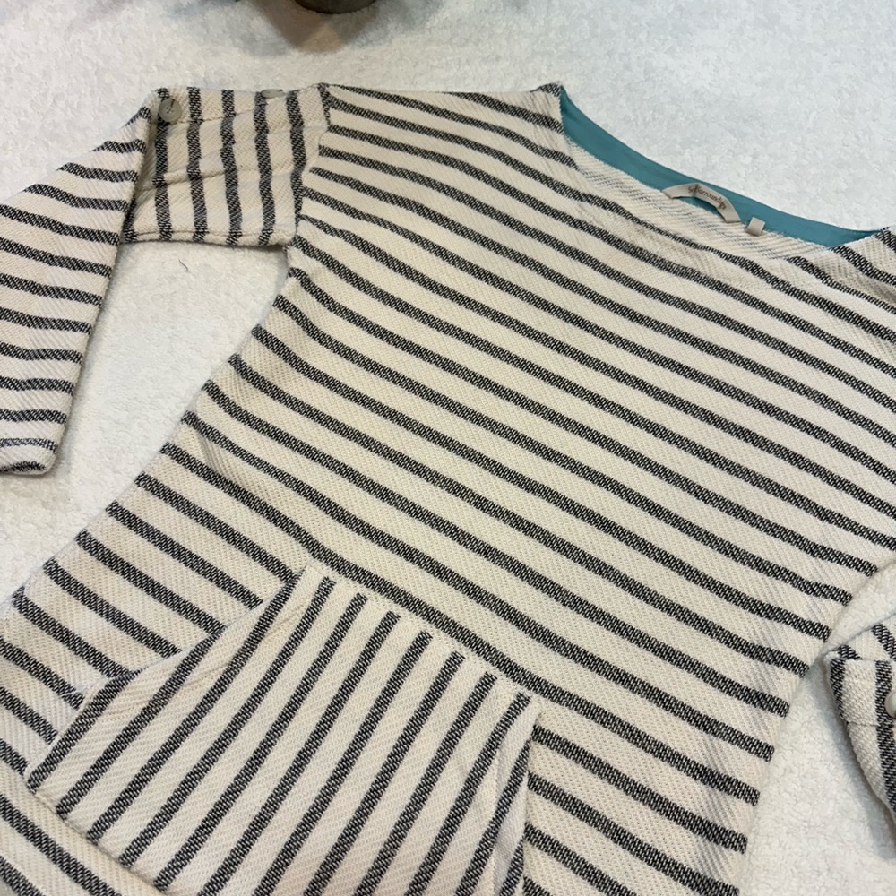Soft Surroundings Beachy Striped Pullover w/Pocket ⛱️